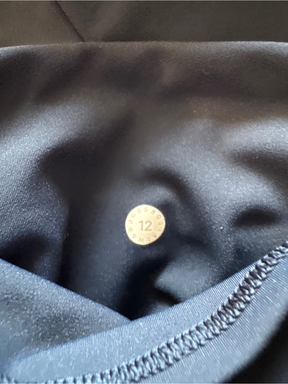 Lululemon High-Waist Navy Athletic Leggings with Side Pockets - Picture 4 of 4